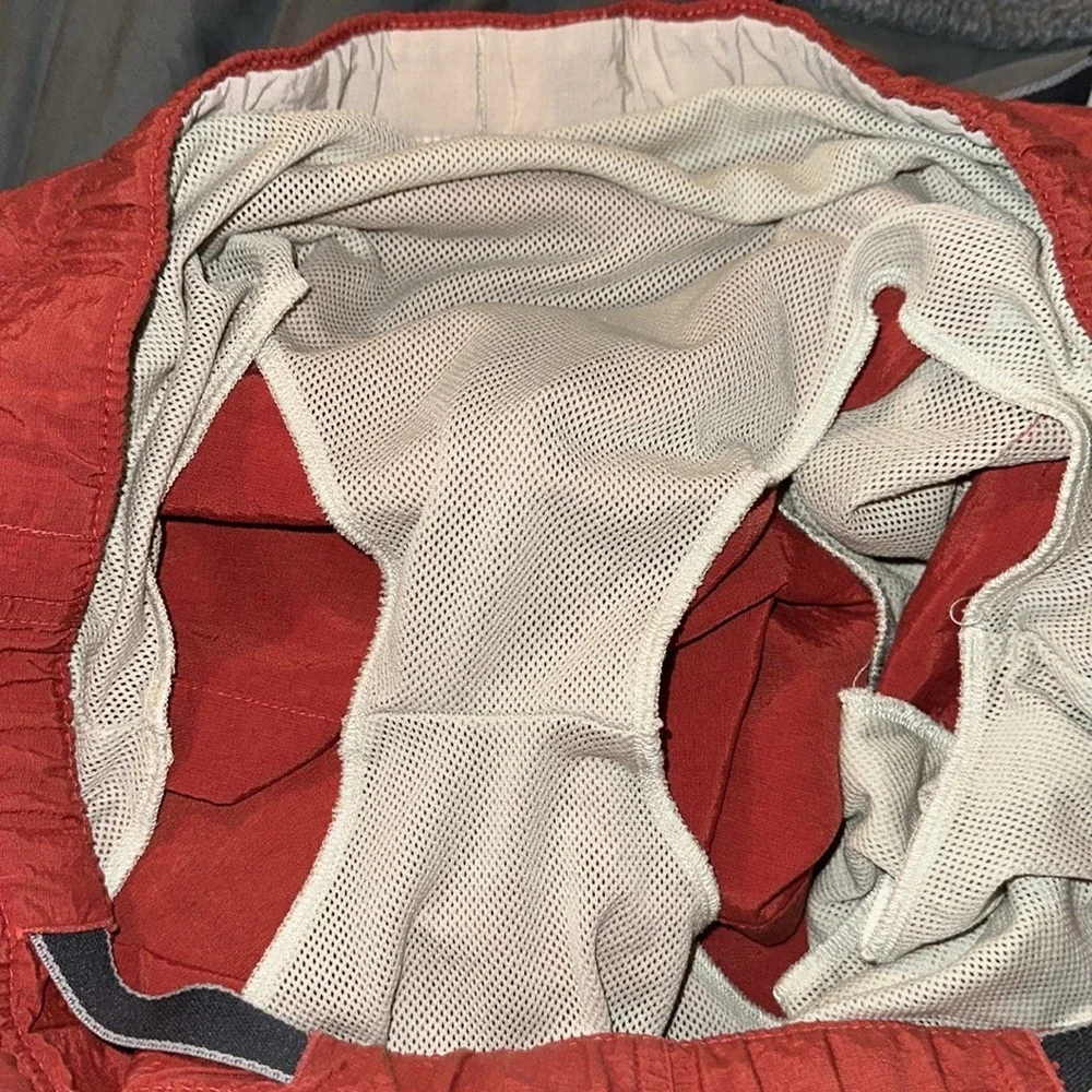 Columbia XCO Sport Cargo Shorts Red Mens‎ Size L Belted Packable Outdoor